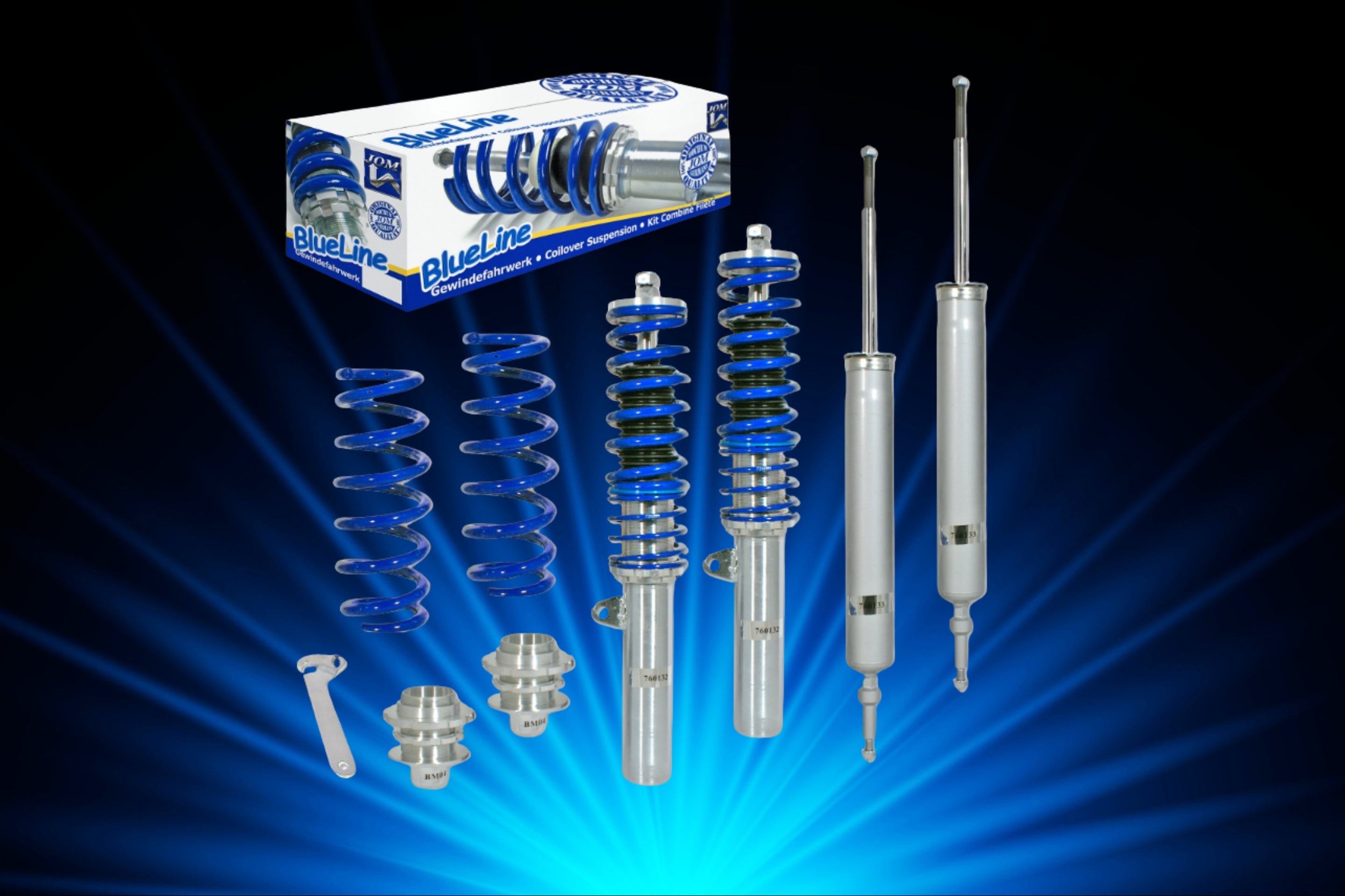 Kit de suspensión roscada JOM BlueLine para BMW E90, E91, E92, E93
