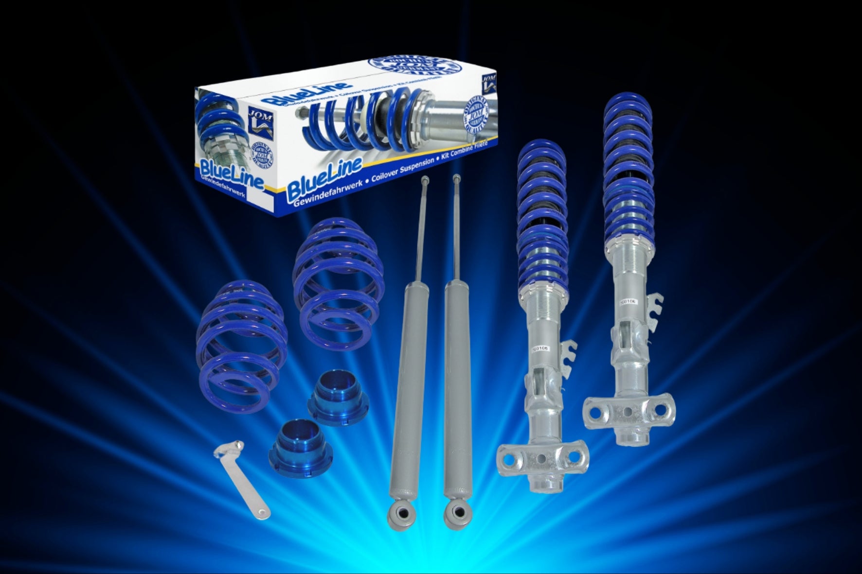 Kit suspensión roscada JOM BlueLine para BMW E36