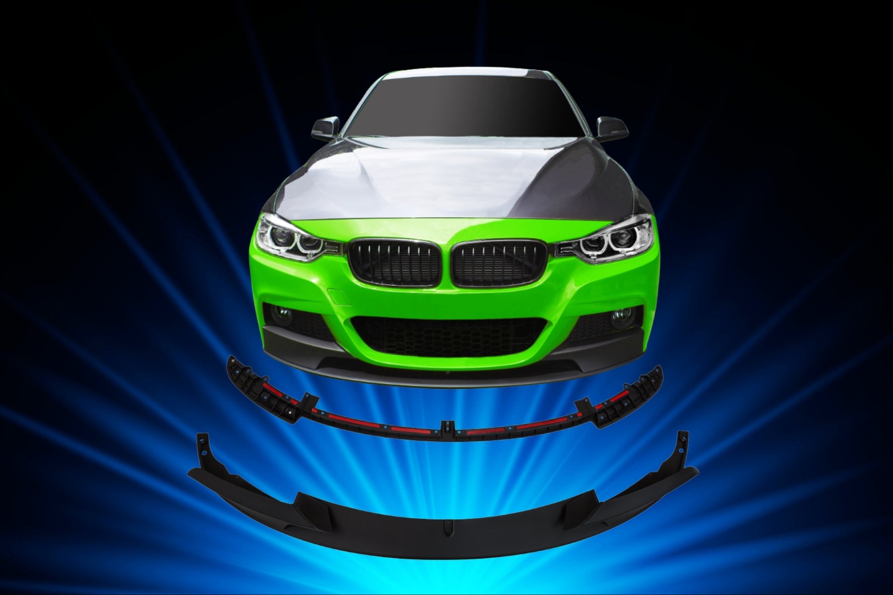 Lip delantero / Spoiler JOM +ABE+ compatible con F30, 10/2011-2019