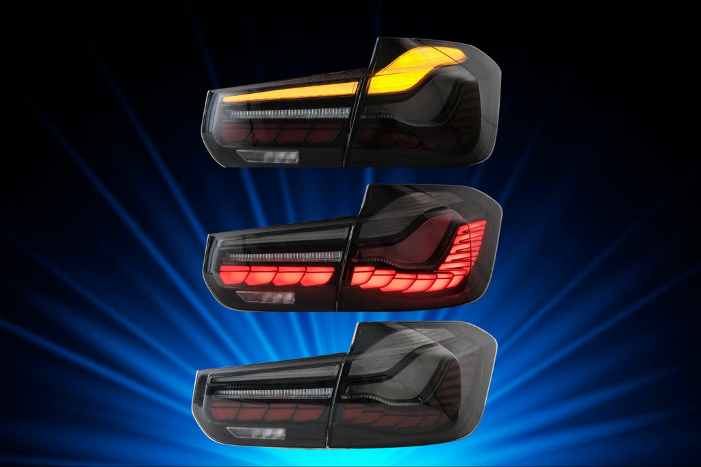 Pilotos traseros OLED/LED con intermitentes LED dinámicos secuenciales para BMW F30 Sedán