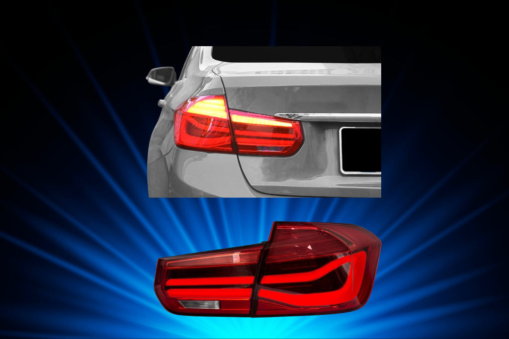 Pilotos traseros con tira de luz LED e intermitentes LED dinámicos secuenciales, para BMW F30 Sedán, 2011-2019