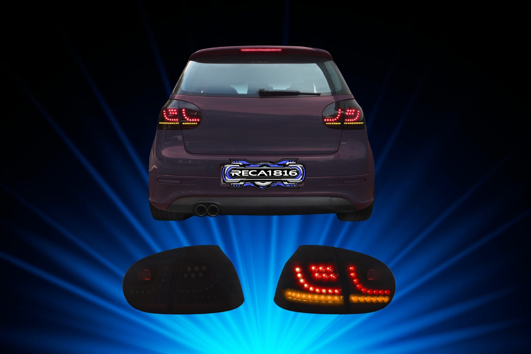 Pilotos traseros LED para Golf 5 para modelos VW Golf 5 de los años 2003 a 2008.