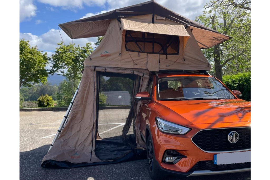 DominGo 135 Tienda de techo para coche con avance